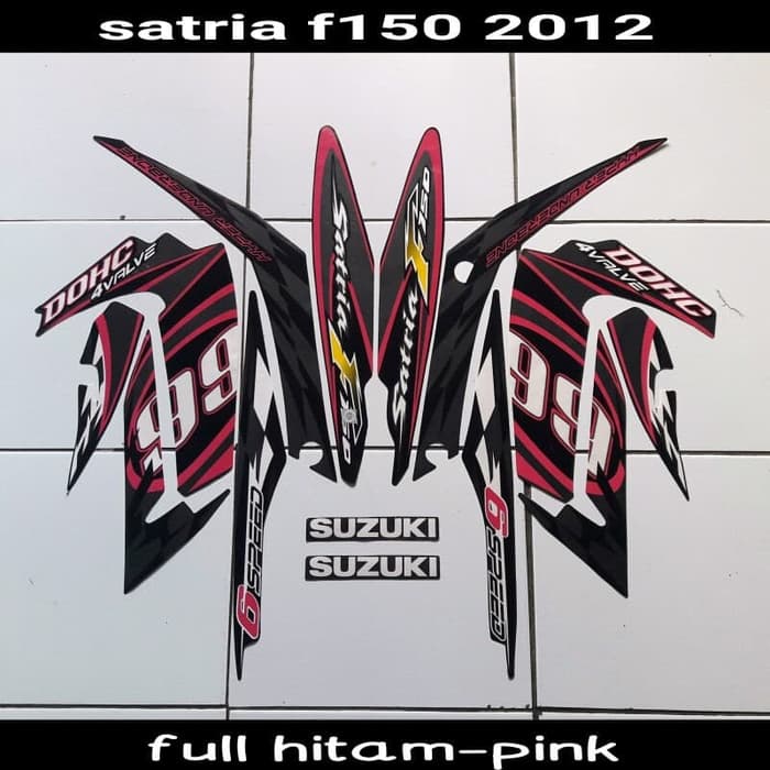 Striping Stiker Satria Fu 2012 Pink