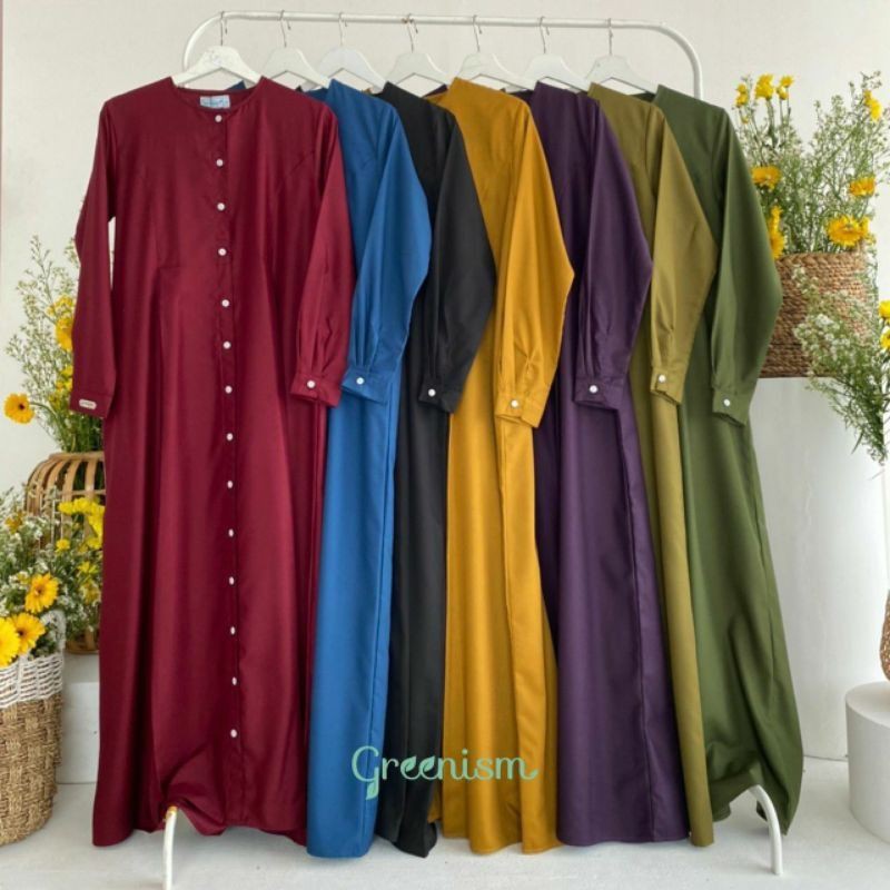 GAMIS KANCING POLOS NEYLAN DRESS BY GREENISM