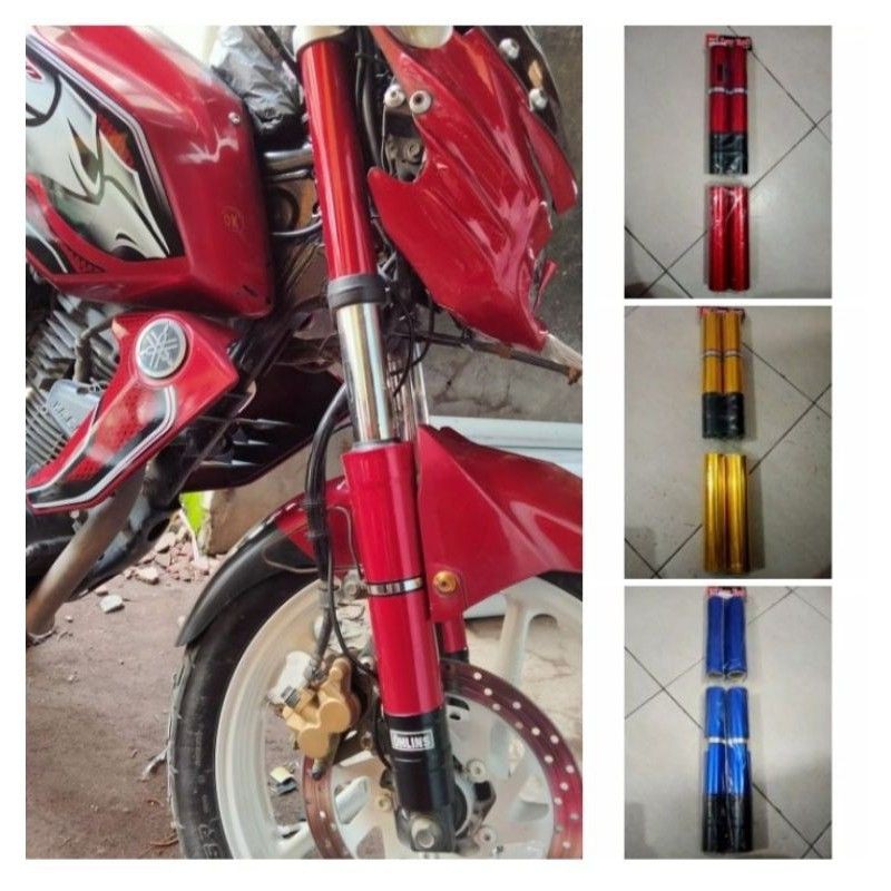 cover shock Yamaha Byson karbu dan fi aksesoris shockbreaker byson