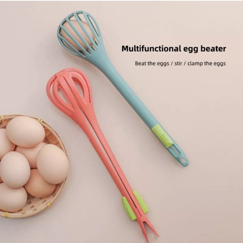 Pengocok Telur Penjepit Multifungsi Tahan Panas Alat Dapur