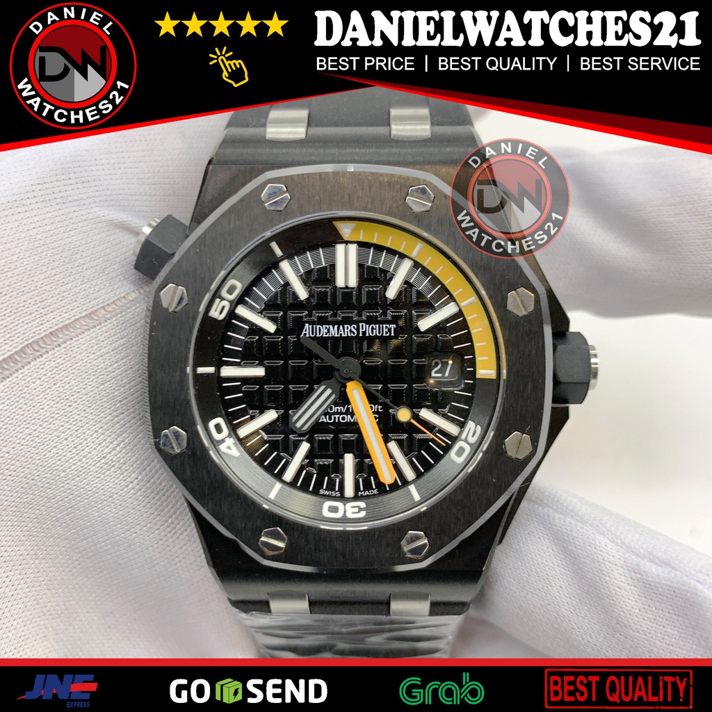 JAM TANGAN MODEL ROO DIVER CARBON 15710ST (JF) FACTORY