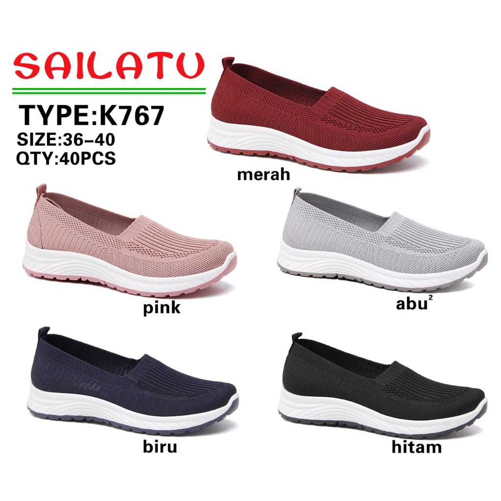 Sailatu Sepatu Santai Wanita Rajut 36 - 40 (COD)