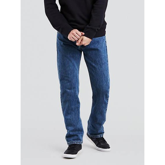 Reguler Fit - Celana Jeans levis standart Untuk Pria Warna Biru muda (ice blue) dan biru tua(navy)