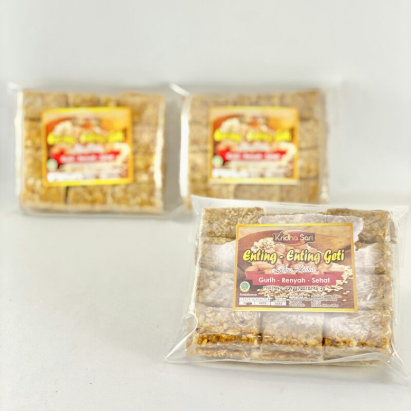 GhulMart Enting Enting Geti Kacang Kotak Cemilan Gurih Enak dan Sehat 200gr