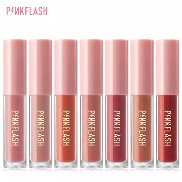 PINKFLASH Lipstik Matte cair Tahan Lama