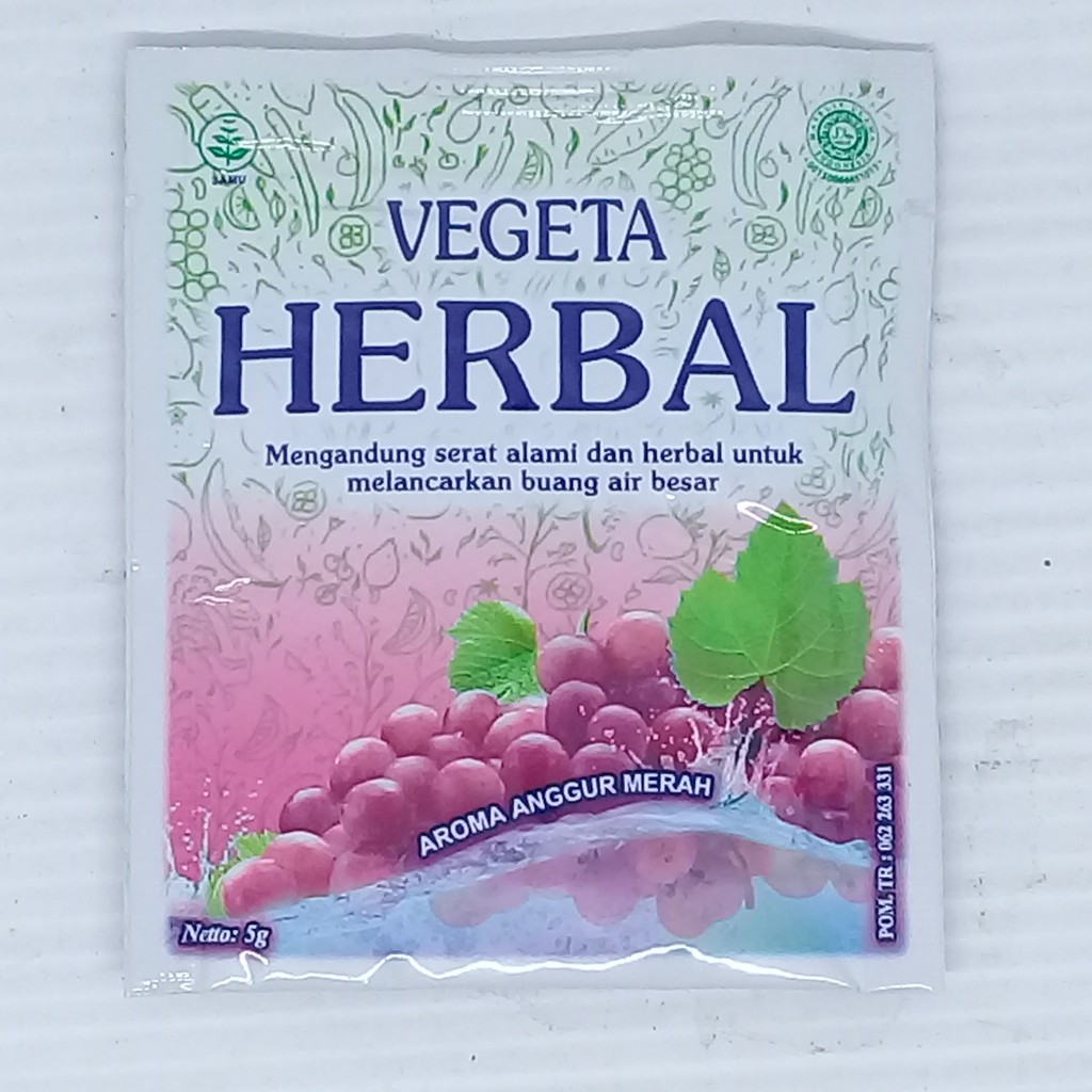 

Vegeta HERBAL 5 gram Aroma Anggur Merah