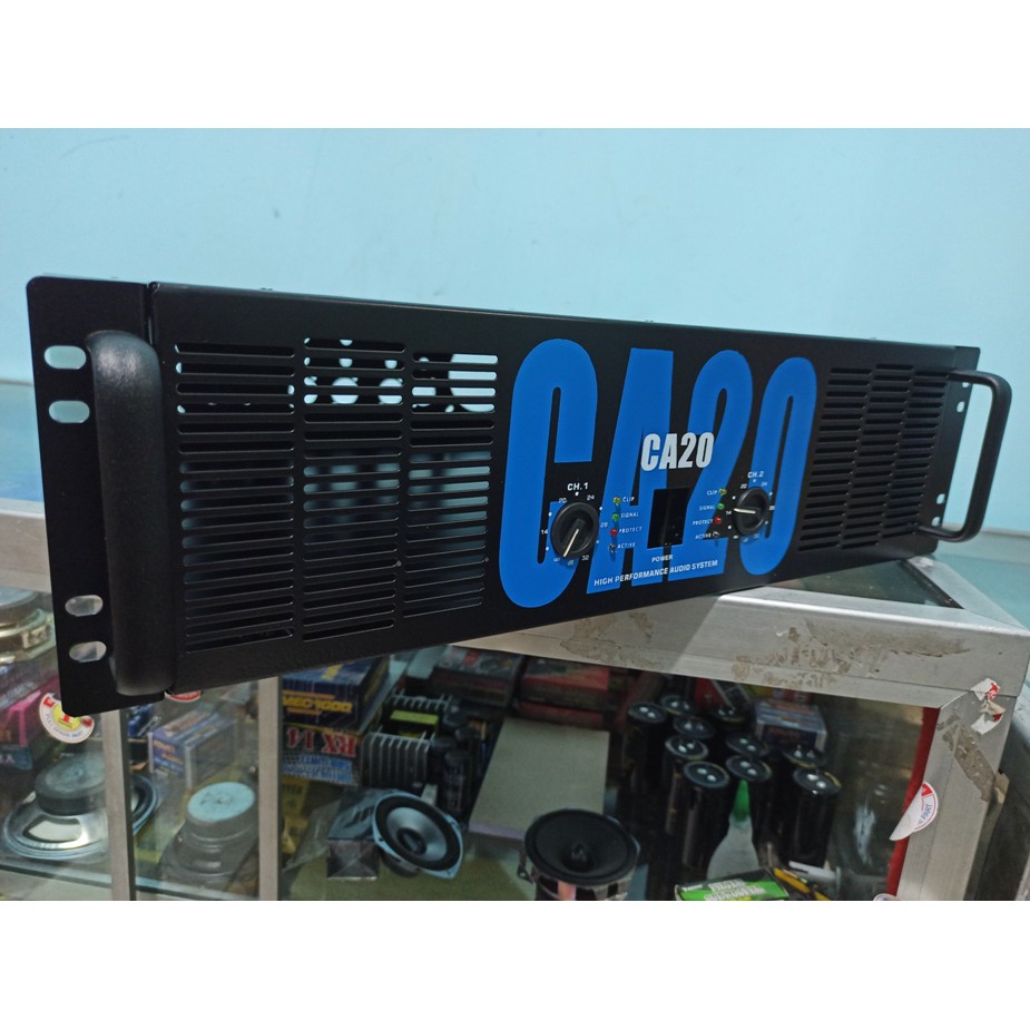 BOX POWER AMPLIFIER PROFESIONAL SOUND SYSTEM CA20 PLUS PANEL DEPAN