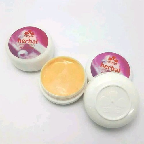 Esther Herbal Pearl Cream Original BPOM Pemutih Wajah, Penghilang Flek Hitam & Jerawat - 1 Pcs