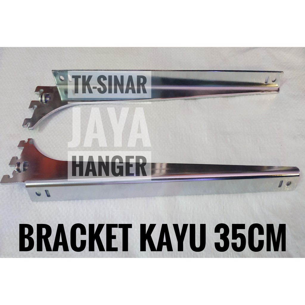 BRACKET KAYU 35CM - AMBALAN - DISPLAY - SIKU - PENYANGGA - RAK BRAKET