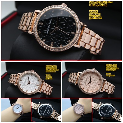 JAM TANGAN WANITA|CEWEK MURAH MK TALI RANTAI FW1