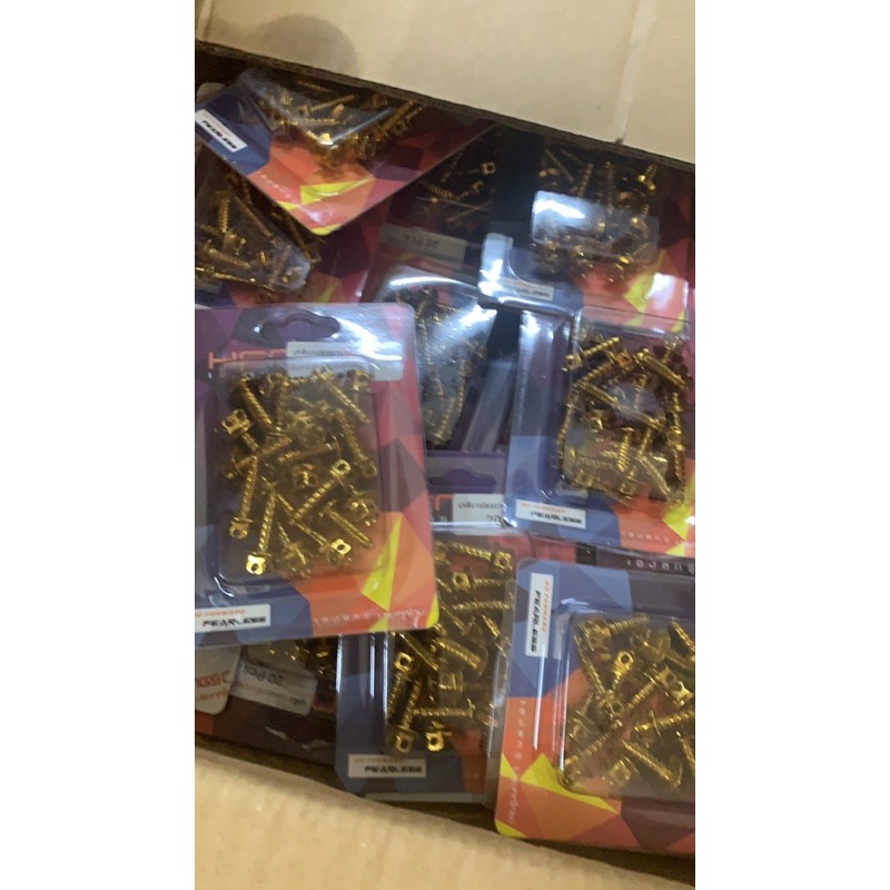 Baut body probolt flower gold stenlies tersedia untuk segala jenis motor heng original harga 1PACK ISI 20pcs