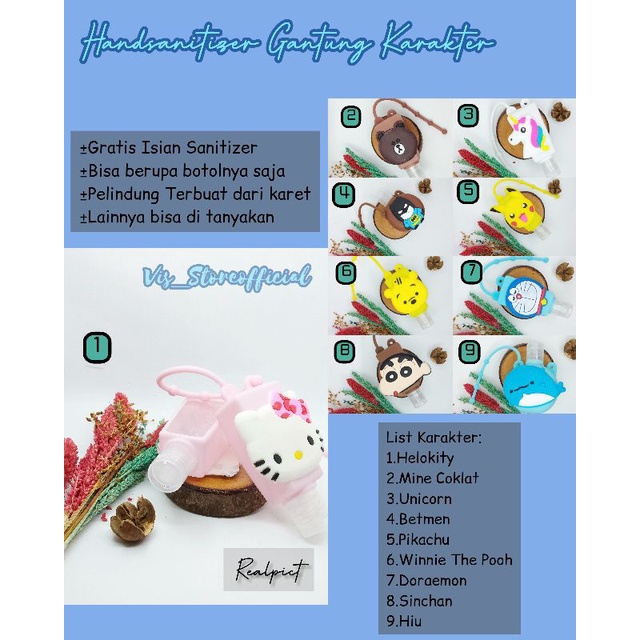 Handsanitizer Gantung Karakter
