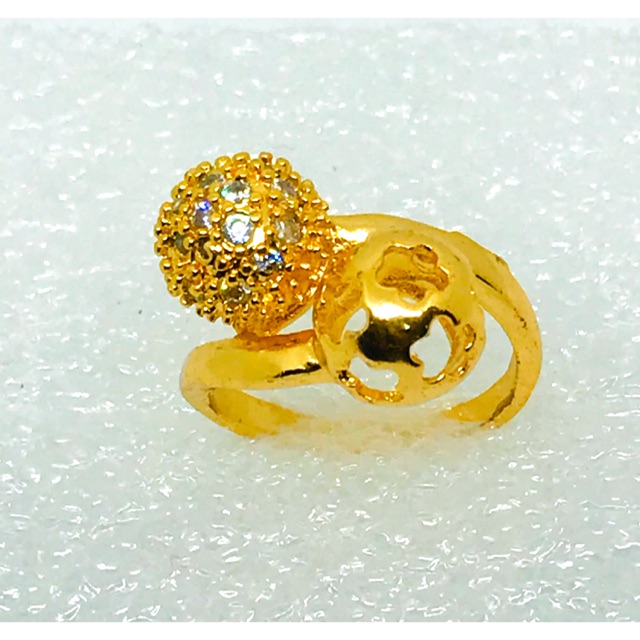 Cincin wanita //cincin pentol dua//perhiasan // cincin permata //cincin