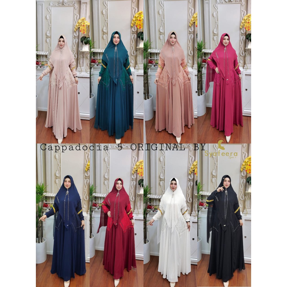 Cappadocia Series batch 5 By Syafeera ORI Gamis Syar'i Original Kekinian Terlaris Termurah Bestselle