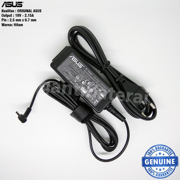 Adaptor Charger ASUS EeePc 1025 1015 1215 1025 1225 X101H 19v - 2.1a ORIGINAL