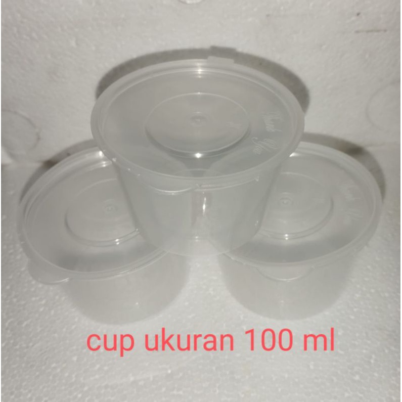 

Thinwall cup 100 ml plastic Tempat Sambal Pudding Jelly Sauce Saus Saos