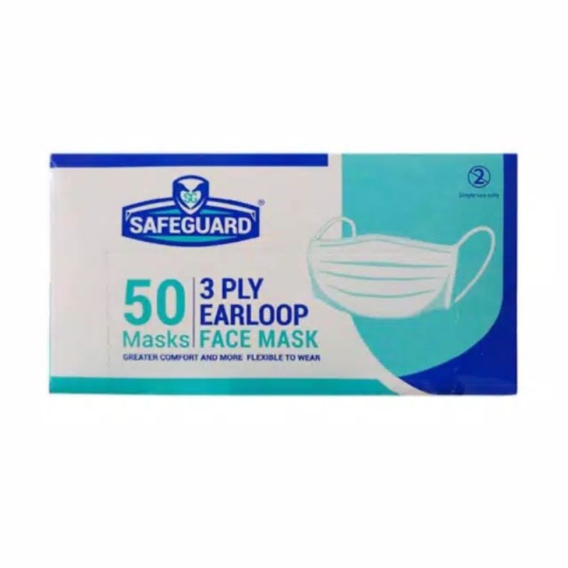 Masker safeguard cantol kuping murah isi 50 pcs per box