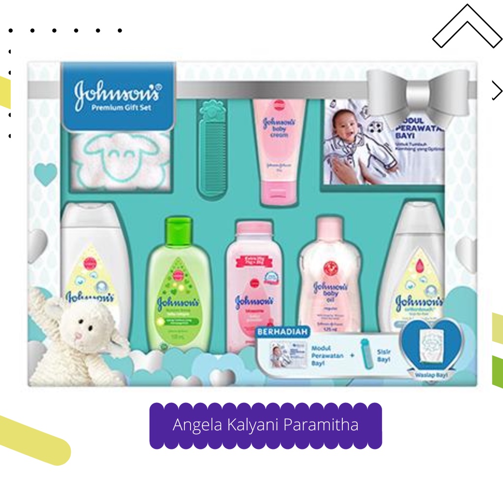 Johnson's STARTER KIT Baby Gift Set / BABY SHOWER Gift Set / Premium Baby Gift Set / Baby Gift Box / Essentials Gift Set. Paket Hadiah Bayi-Premium Baby