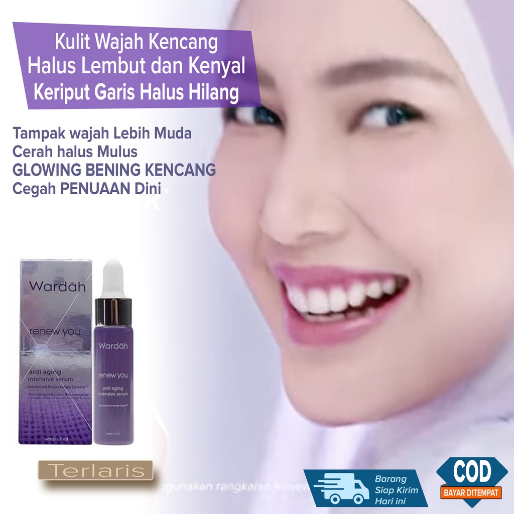 Serum ANTI AGING Pengencang Wajah Penghilang Keriput Melembutkan Pori Mencerahkan Wajah dari Dalam K