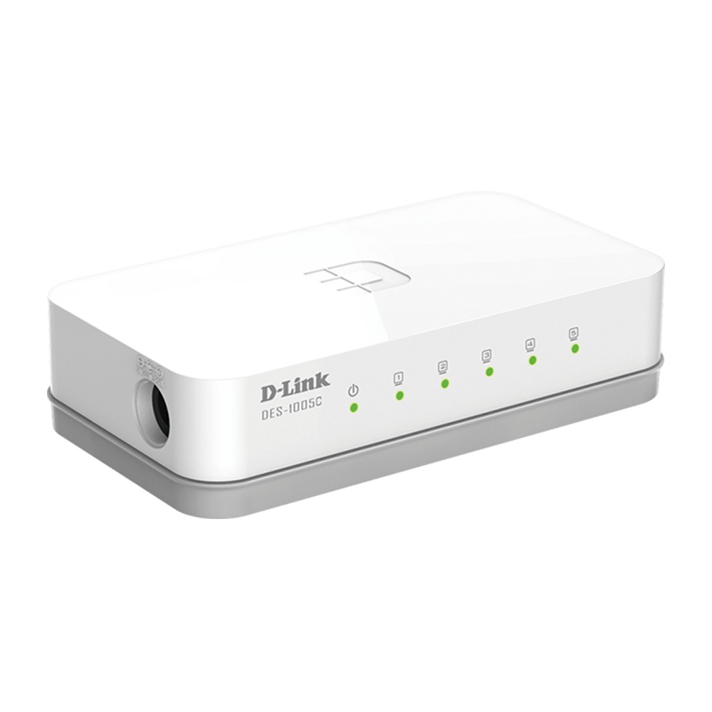 Switch D-Link DES-1005C 5Port 10/100Mbps Unmanaged-Hub DLink DES 1005C