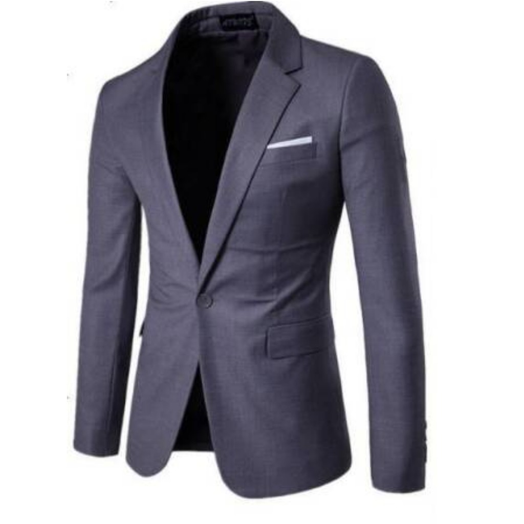 JAS PRIA BLAZER PRIA JAS FORMAL PRIA JAS NIKAH JAS BLAZER PRIA BLEZER PRIA JAS PRIA SLIMFIT-ABU TUA