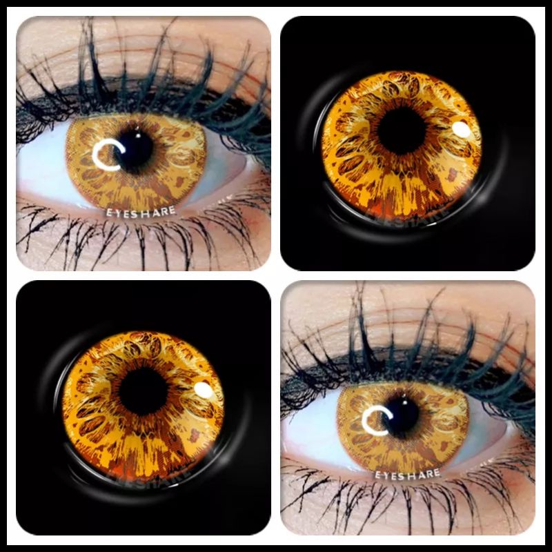 Softlens Biru &amp; Kuning Cosplay / Softlens cosplay karakter / Lensa kontak cosplay / Softlens Gojo Satoru