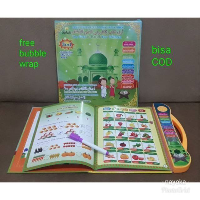 Mainan e   dukasi edukatif Anak / Ebook muslim 3 bahasa / the