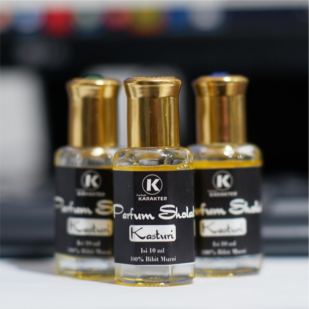 Parfum Sholat Kasturi |  Komposisi Murni Bibit Parfum Non Alkohol | Kemasan 10 ml | Bisa Cod | Terlaris