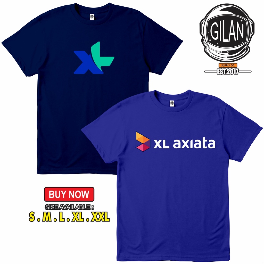 Kaos Baju XL Axiata Logo Provider Kaos Profesi - Gilan Cloth