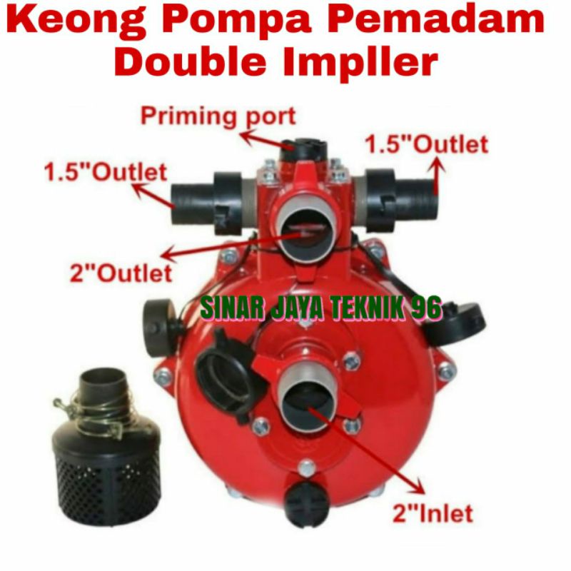 Pompa Pemadam Keong Double Impeller
