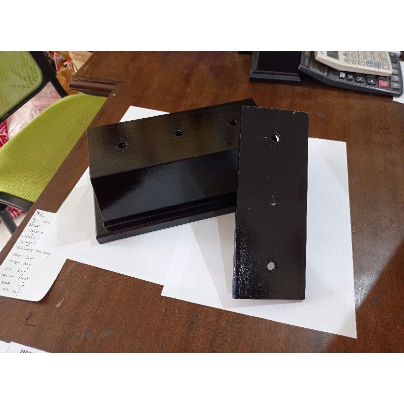 Piala Box Kayu K2B Hitam (2 pcs) Kaki 2 Piala Murah