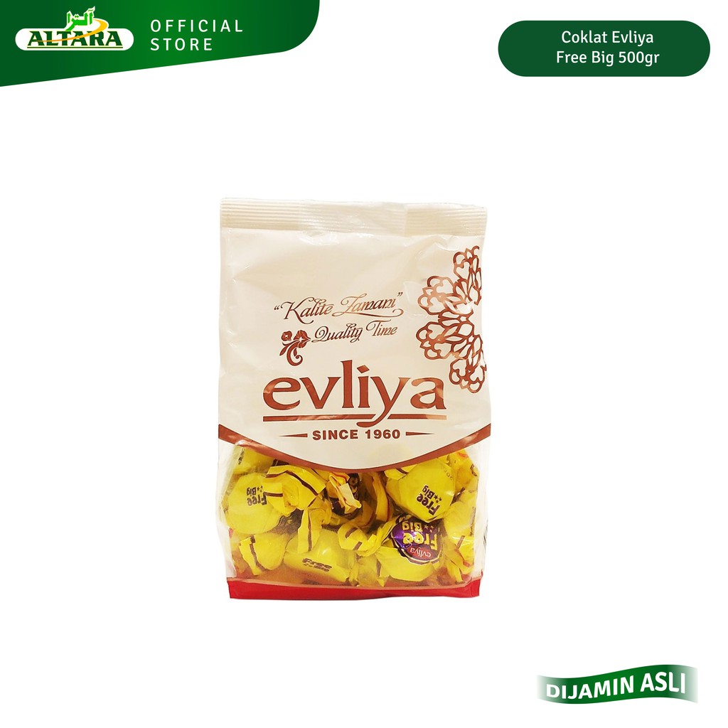 Coklat Evliya Free Big 500gr  - Coklat Susu- Coklat Turki - Oleh oleh haji