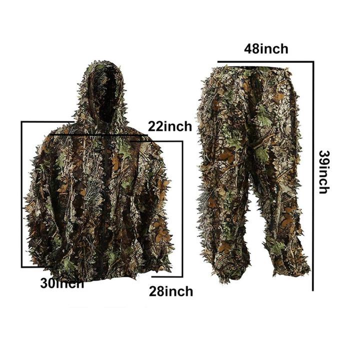 Baju Samaran Berburu 3D Camo Tree Sniper Tactical War Suit Original