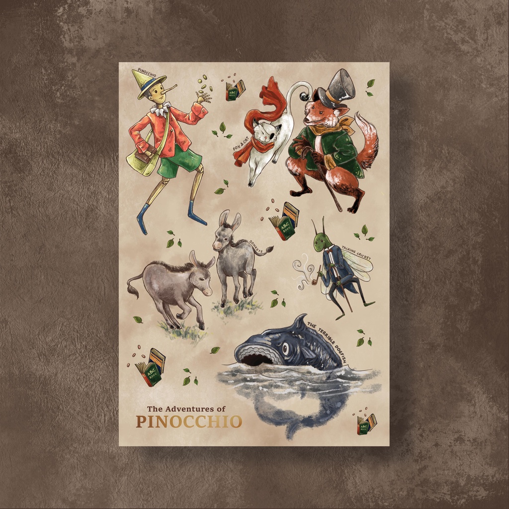 

Tales and Wonders - Sticker Sheet Pinocchio
