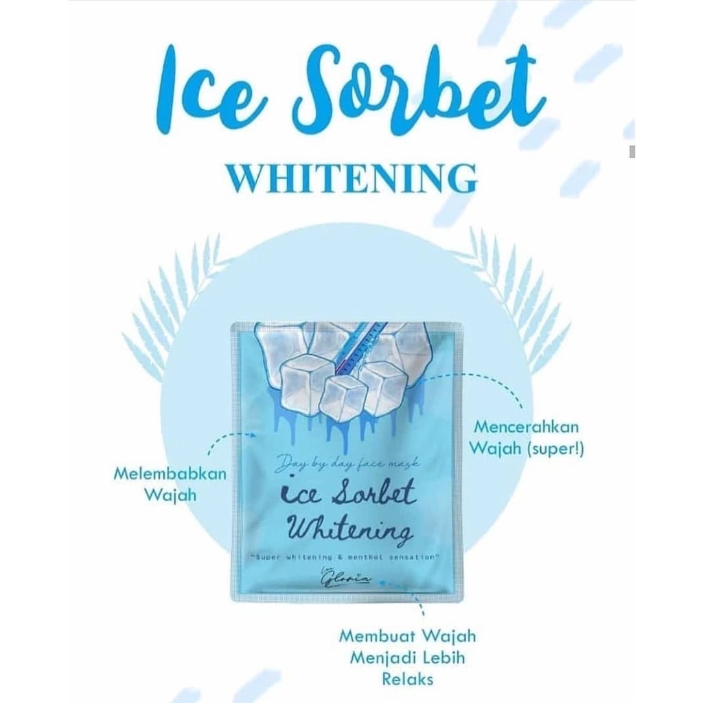 [TERMURAH SESHOPEE!] KEMASAN BARU MASKER WAJAH ORGANIK BY LEA GLORIA 20GR ORGANIC MASK 20 GR GRAM-ICE SORBET  ❄️