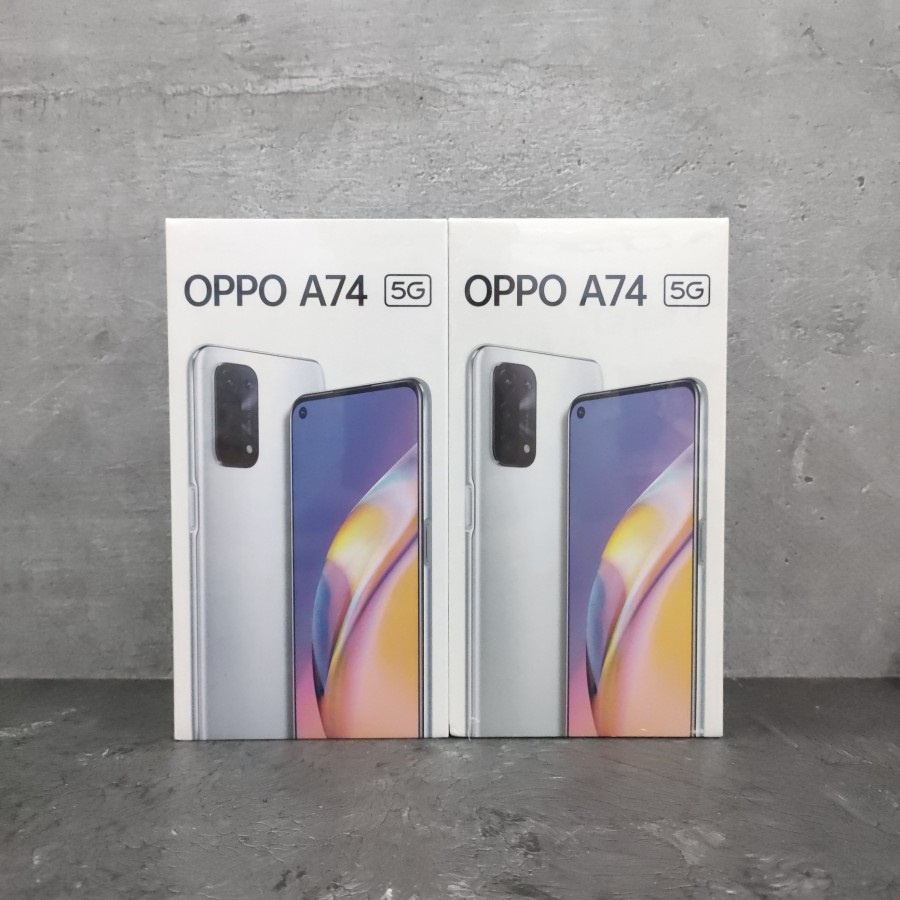 Oppo A74 5G 6/128 - Ram 6GB Rom 128GB - Baru - Garansi Resmi -  Hitam - SIlver