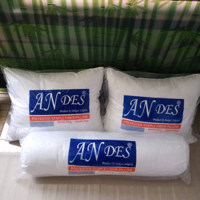 Promo ongkir 2kg Paket 2 bantal 1 guling Andes full silikon