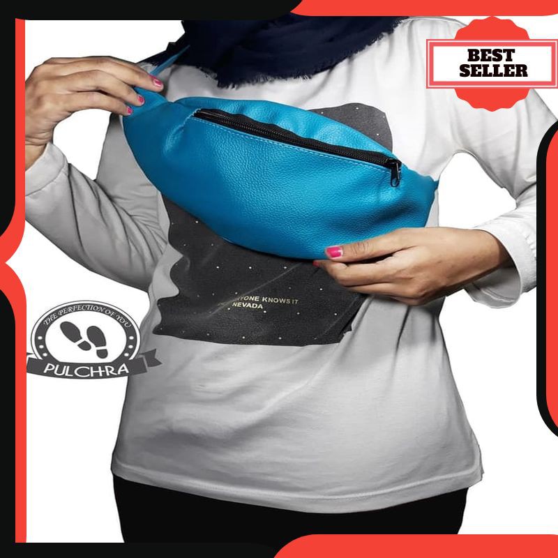 D343 Tas pinggang cewek kekinian trendy waist bag QQ wanita