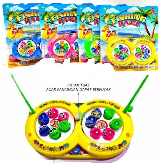 PROMO Mainan Anak Pancingan Magnet Pancing Putar Fishing Game / Mancing Mania Murah SNI