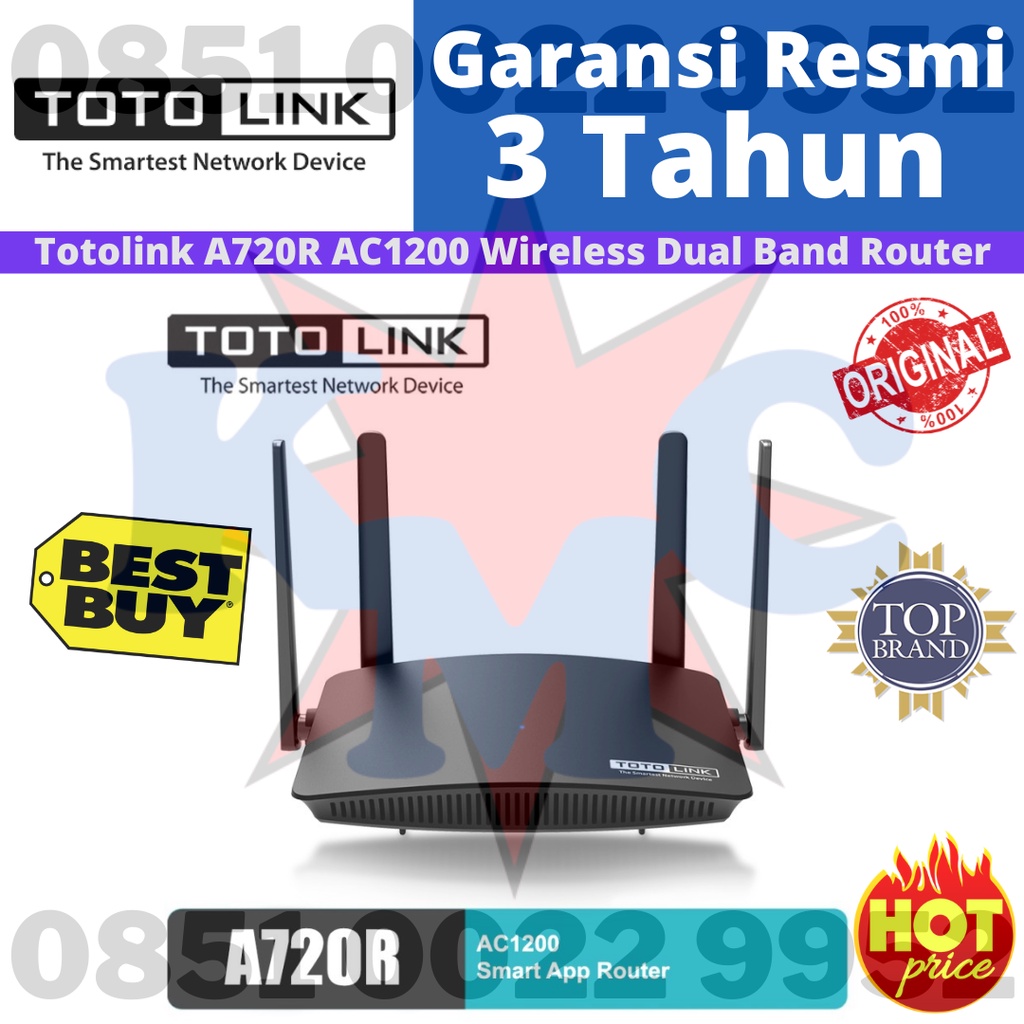 TOTOLINK A720R A 720R A720 R AC1200 Wireless Dual Band Router