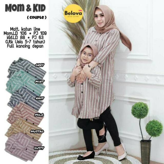  MOM  KID  COUPLE  BAJU  ANAK COUPLE  IBU FASHION MUSLIM BAJU  