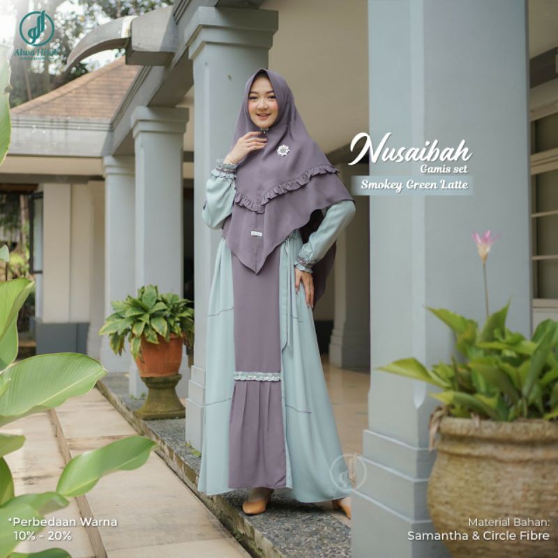 NUSAIBAH GAMIS SET ORI BY ALWA HIJAB