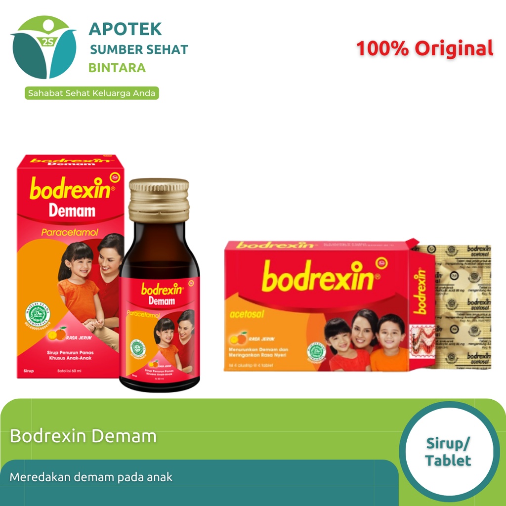 Bodrexin Obat demam dan sakit kepala anak