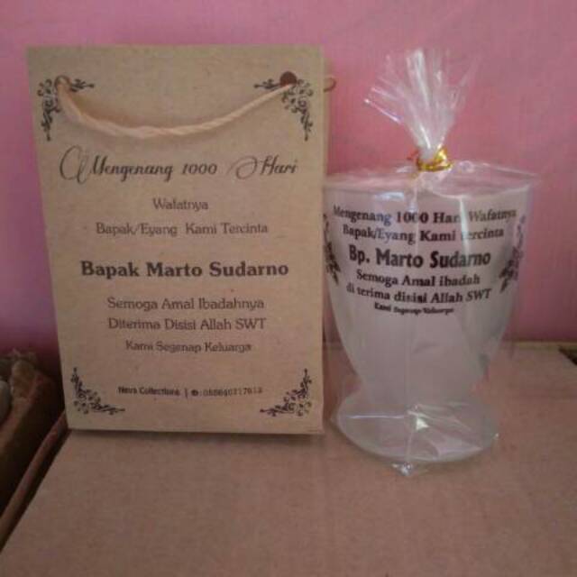 Souvenir gelas piala doff