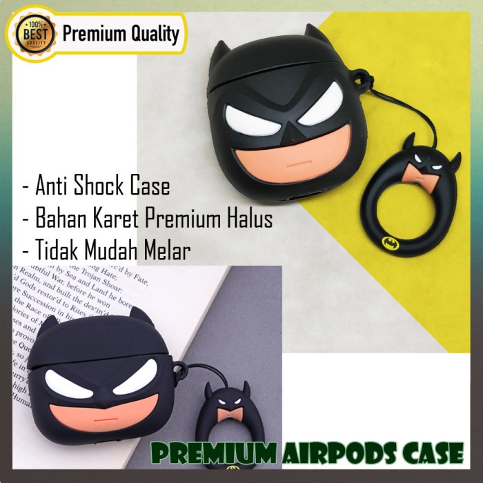 Silicone Airpods Case Superhero Batman Silikon Airpods Gen 1/2/PRO