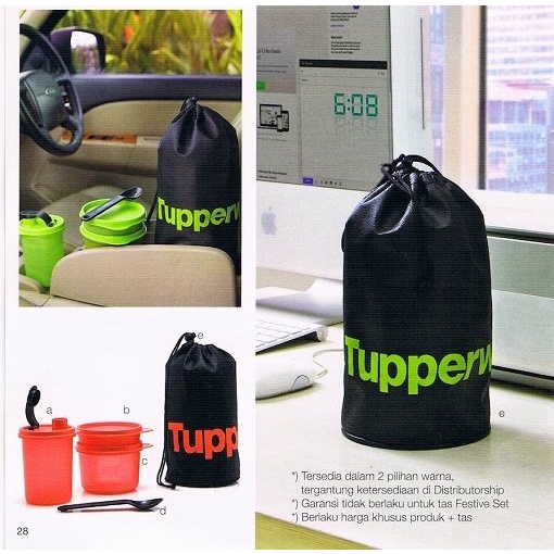 Tupperware Festive Set Alat Bekal Makan Set
