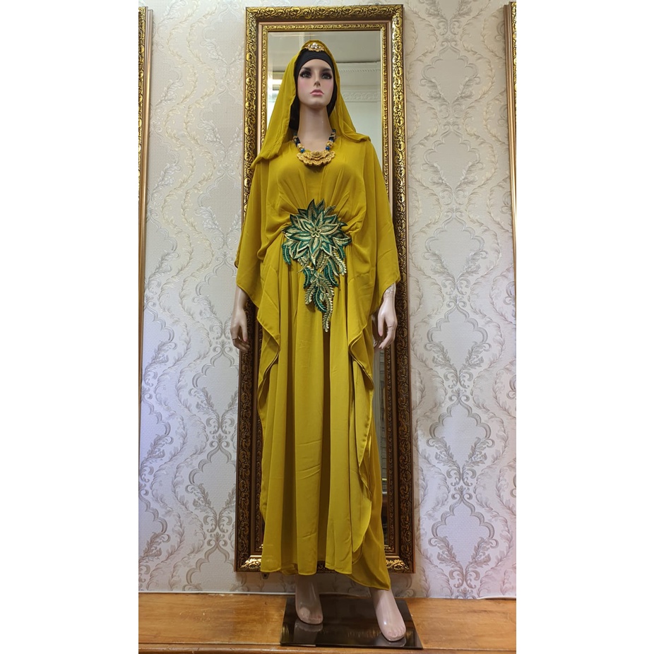 BAJU GAMIS PESTA WANITA TERBARU KAFTAN RUBIAH WANITA KEKINIAN KAFTAN PESTA WANITA BISA COD