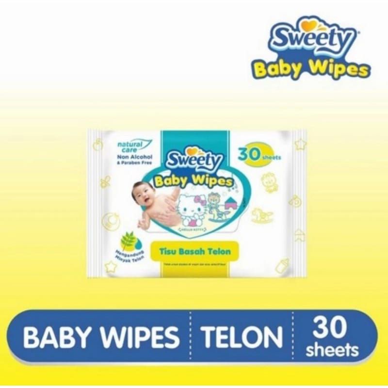 Tisu Basah Sweety Telon 30 Sheets