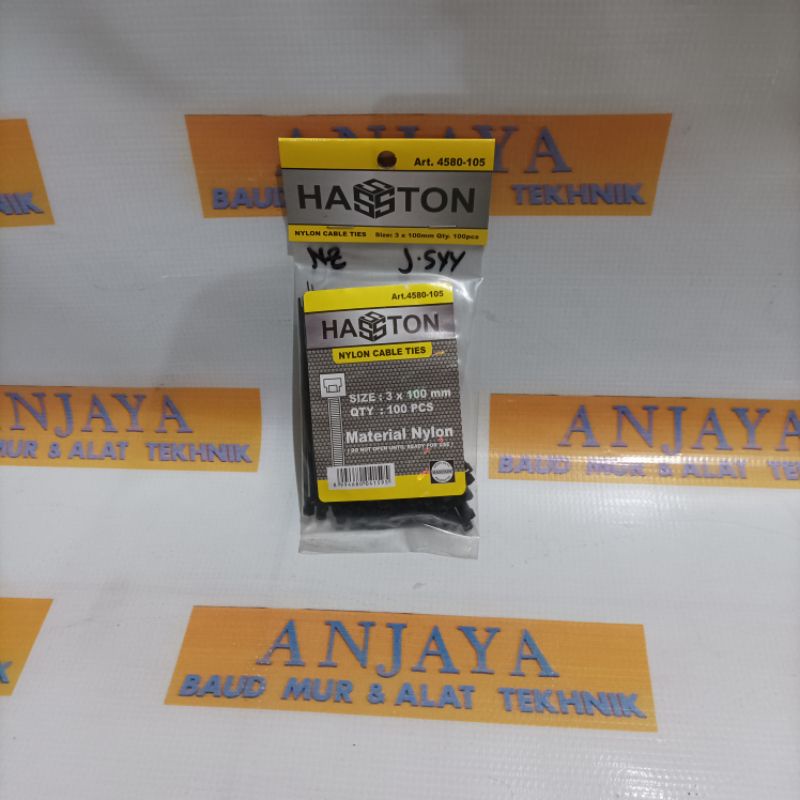 

HASSTON Kabel Ties Nylon / Pengikat Kabel 3 x 100 mm ( 100 Pcs )