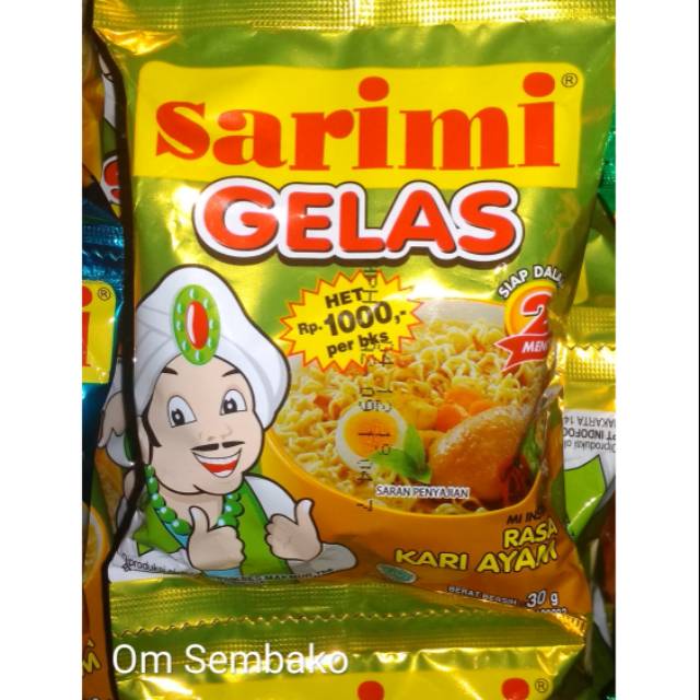 

Sarimi gelas kari ayam